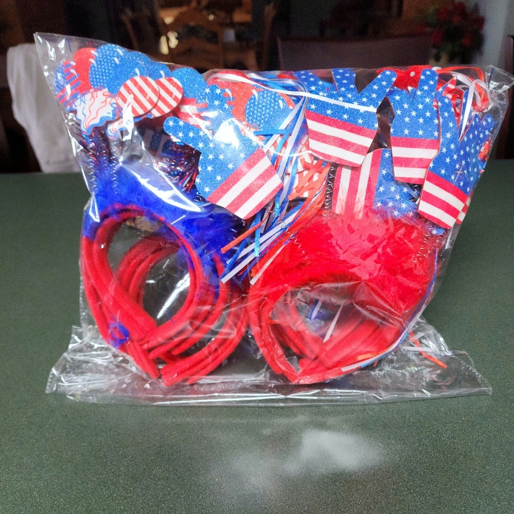 Patriotic Head bands with Boppers